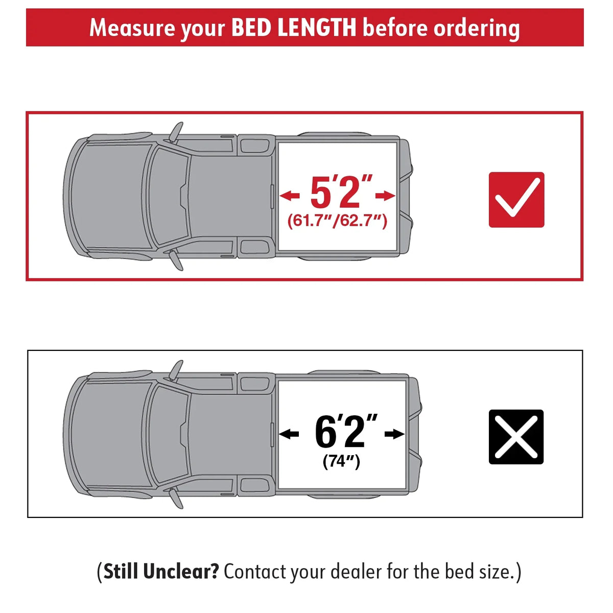 2019-2024 TCF371066 Cover | MaxMate Bed (61") | Ranger Ford Soft Truck 5' Tonneau Compatible with Bed Tri-fold
