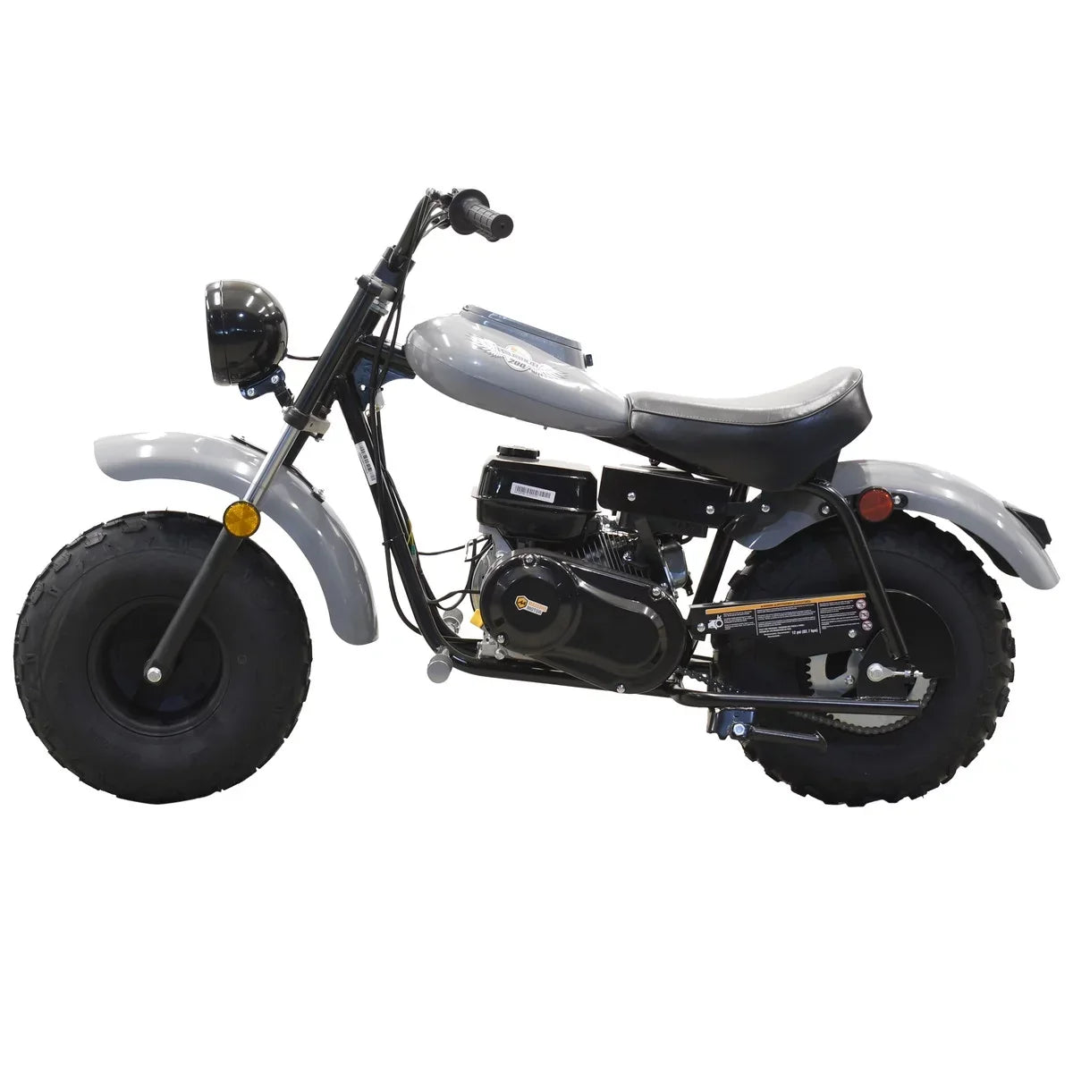 Powered Mini (Gray) MB200 200cc Motor 6.5HP Bike Massimo Motorcycle Gas