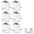 Pk Switch Lighted Single Wall Port Adapter Control Power X Off Outlet On 6 Tap