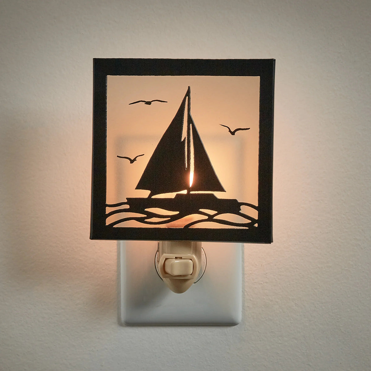 Sailboat Designs Light Silhouette Night Park