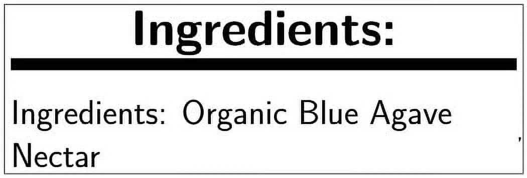 5 Agave Organic Gallon Each. 1 Sweetener, Wholesome Blue --