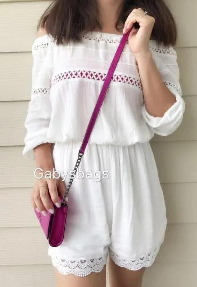 Crossbody Kate Bajarose NWT Pink Metallic Street Cedar Clutch Cami Bag Spade