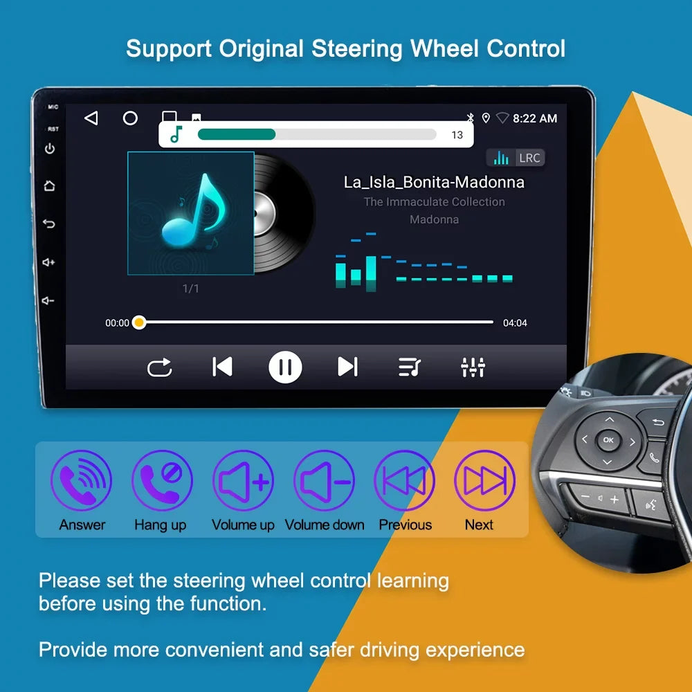 Auto Multimedia With Android Android Carplay 2008 Accord For - Touch Stereo Player Screen 2002 Honda 7 Car Car