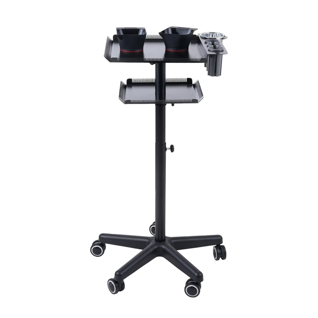 Beauty Station Adjustable On Salon Hair 2 Movable Trolley,Hair Salon Station Salon With Spa Stand Clinic Bestauty Wheels Hair Cart Adjustable Station Salons Cart Salon With Hair Cart On Salon Stylist