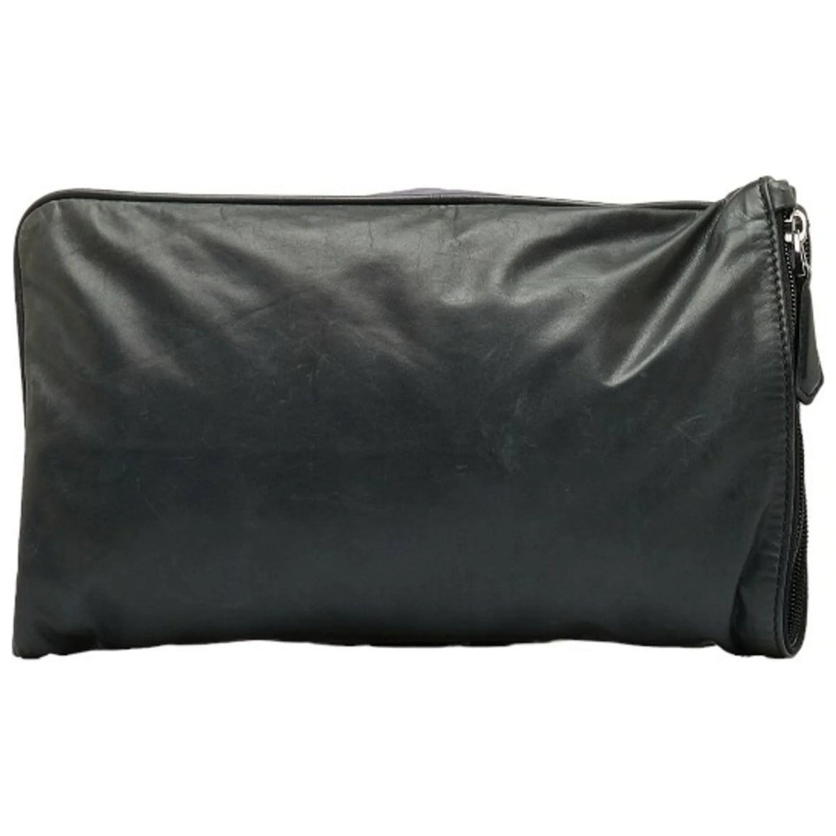 Pre-Owned Leather Purple Berluti Clutch Men's Second (Good) Gray Bag