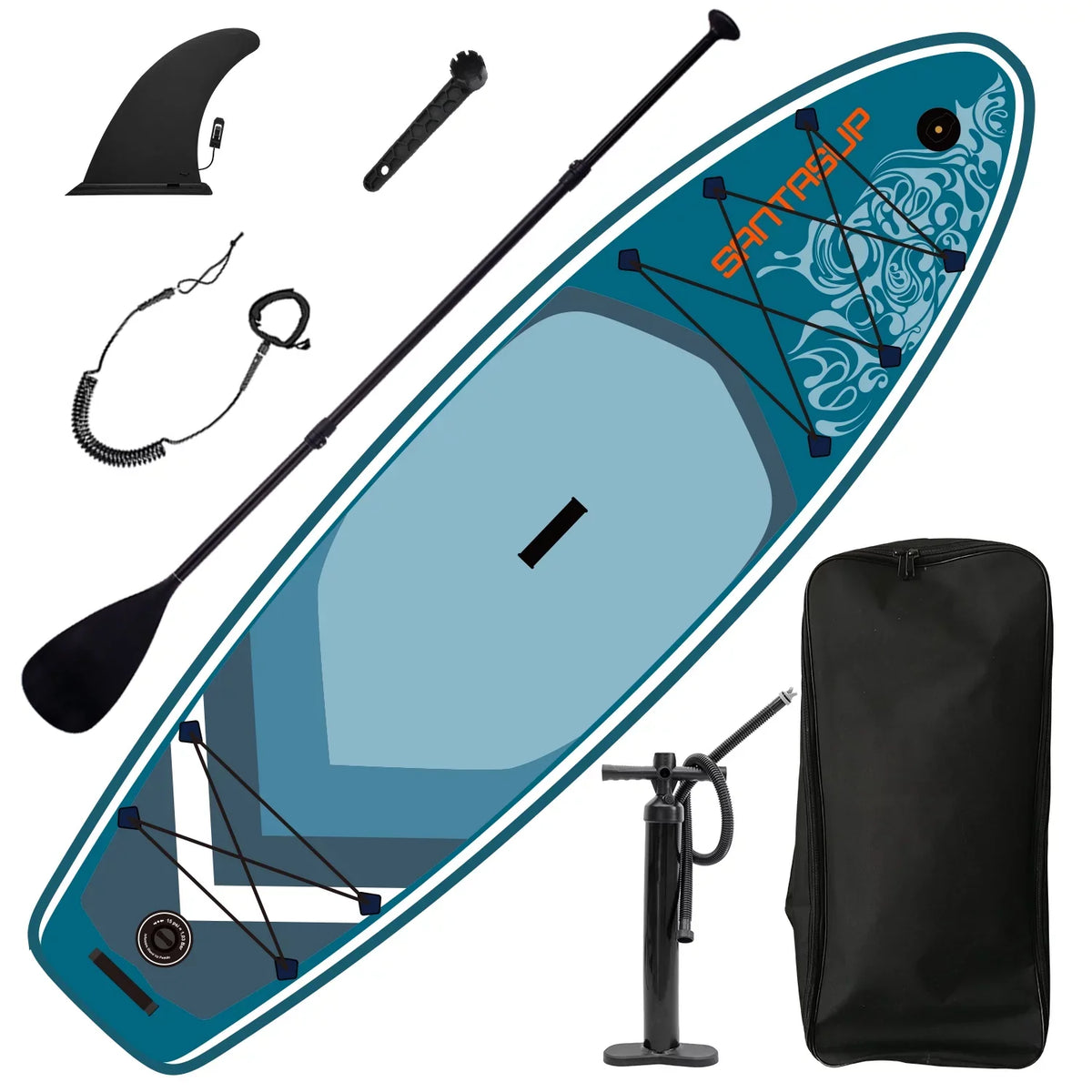 Stand With Inflatable Accessories Board Up 9.9'x33"x5" Paddle