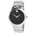 Unisex Tone Dial Silver Black Case Veturi Watch 0607415 Movado