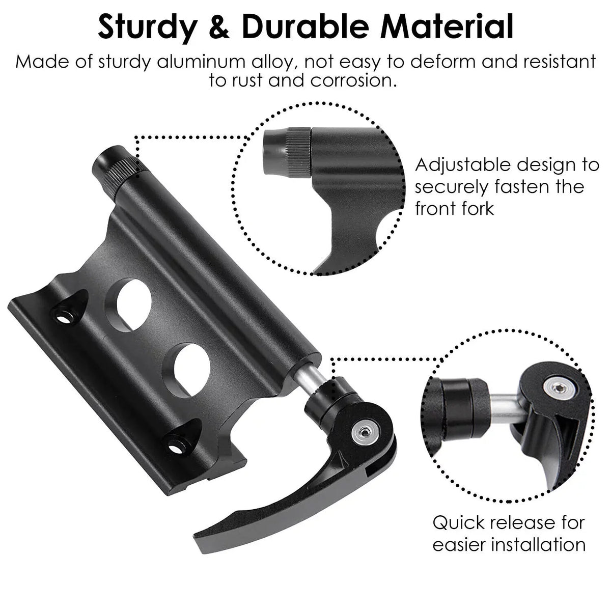Rack Bed Holder QR Bike Mount Fork Heavy-Duty Block Pickup Truck Set Mount Fork