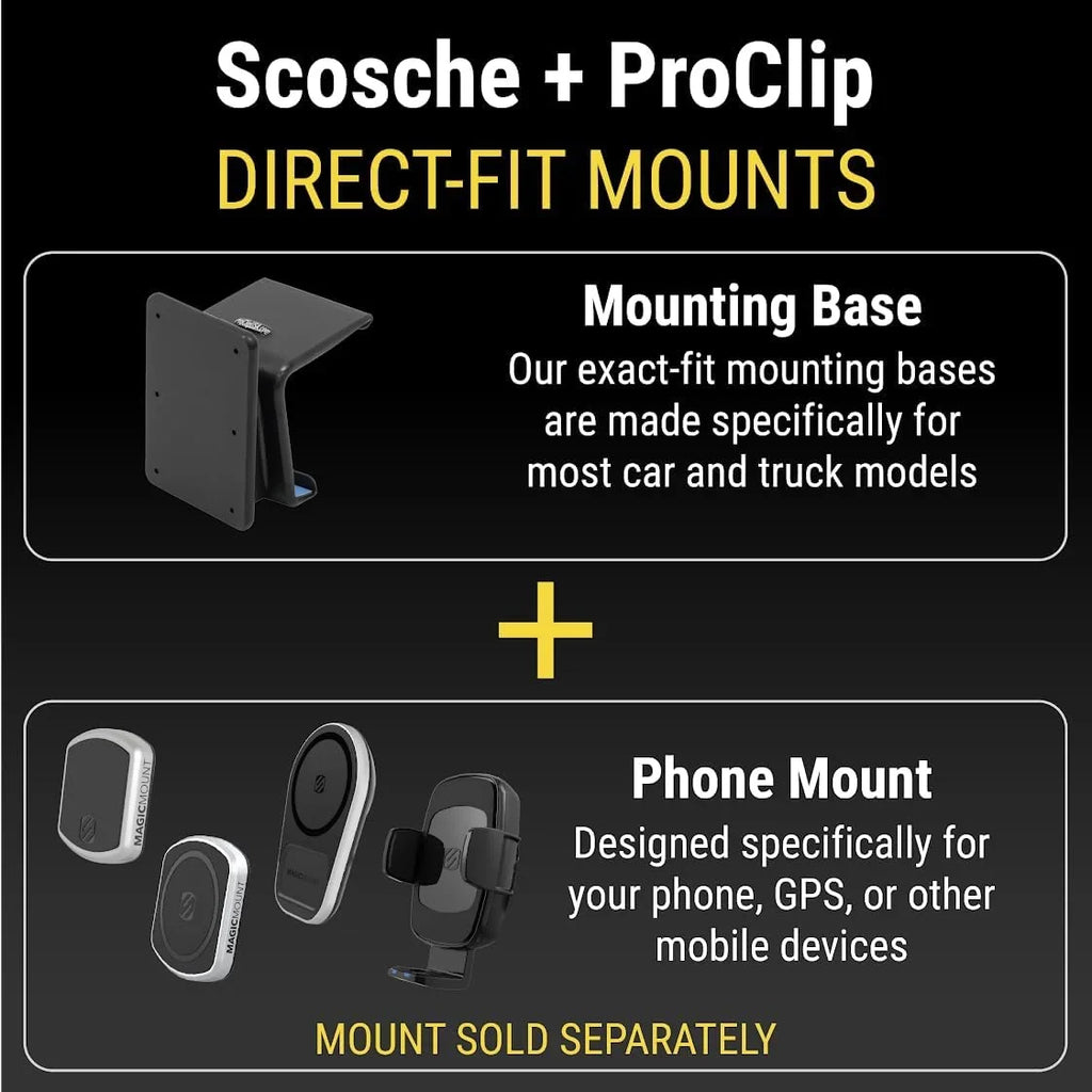 1500, ProClip 1500, Scosche Trucks 2500/3500 Compatible Silverado w/ Sierra Console 2020-2023 Base Sierra GMC 2019-2023 PC835471 2019-2021 & 2500/3500 Left-Hand Silverado Only) Mount Chevy (Mounting