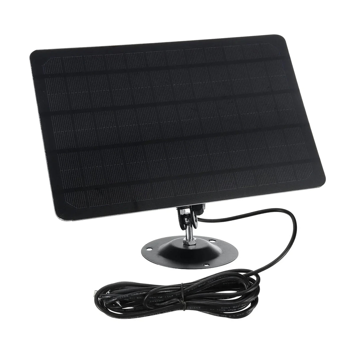 USB 10W Monocrystal Charging for Rotation, Panel Solar Shinysix Camera 6V Plate, Wall 360-degree Waterproof, Silicon USB Mounted