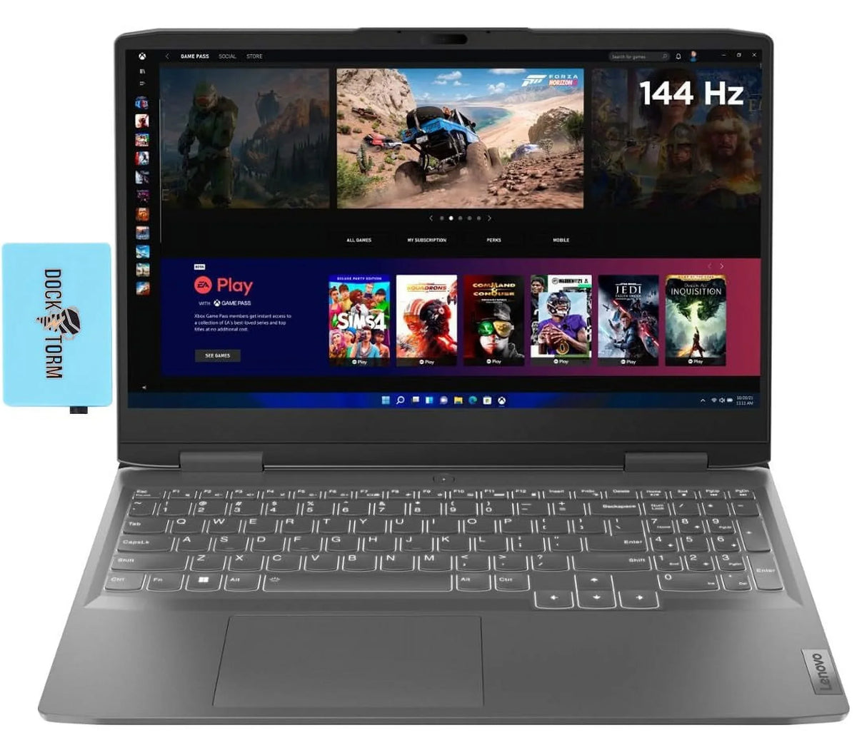 5200MHz 1TB Gaming (8-Core SSD, Hz Laptop GeForce i5-13420H 3050 Intel KYB, 8GB 15.6" 144 WiFi, Hub 2.10GHz, Home) 6, DDR5 Display RAM, 6GB, LOQ Lenovo Backlit Win WiFi 11 w/Dockztorm RTX FHD