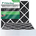 Activated with Filters (6-Pack) 10x10x1 HVAC AC 8 Filterbuy Pleated Eliminator Air MERV Odor Furnace Carbon