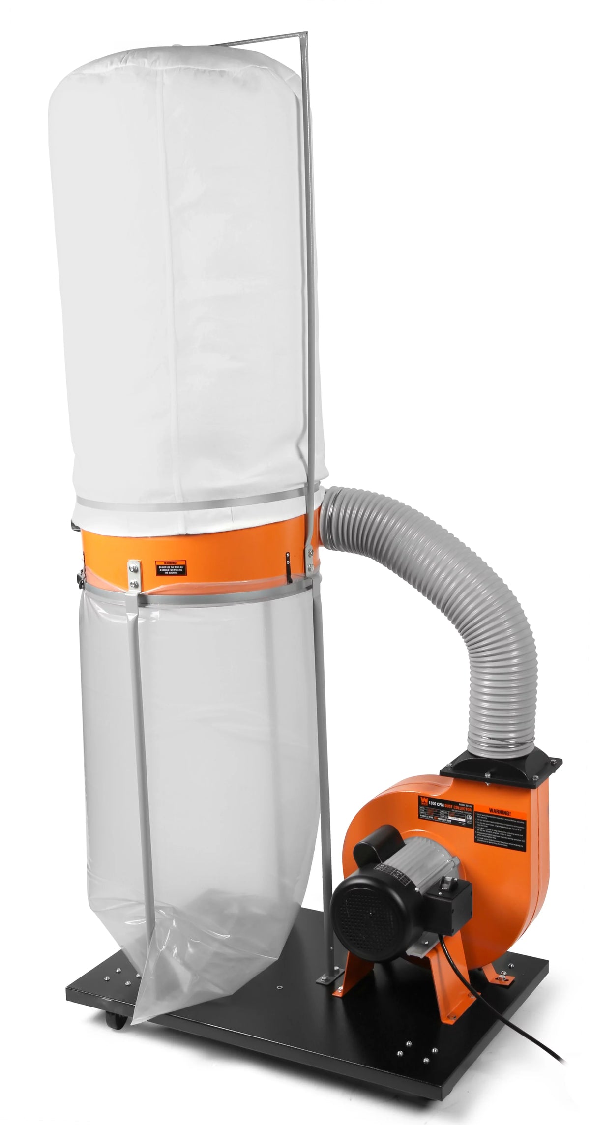 WEN Collector CFM Base 14-Amp Bag and Woodworking with 5-Micron 1,300 Dust 50-Gallon Mobile Collection