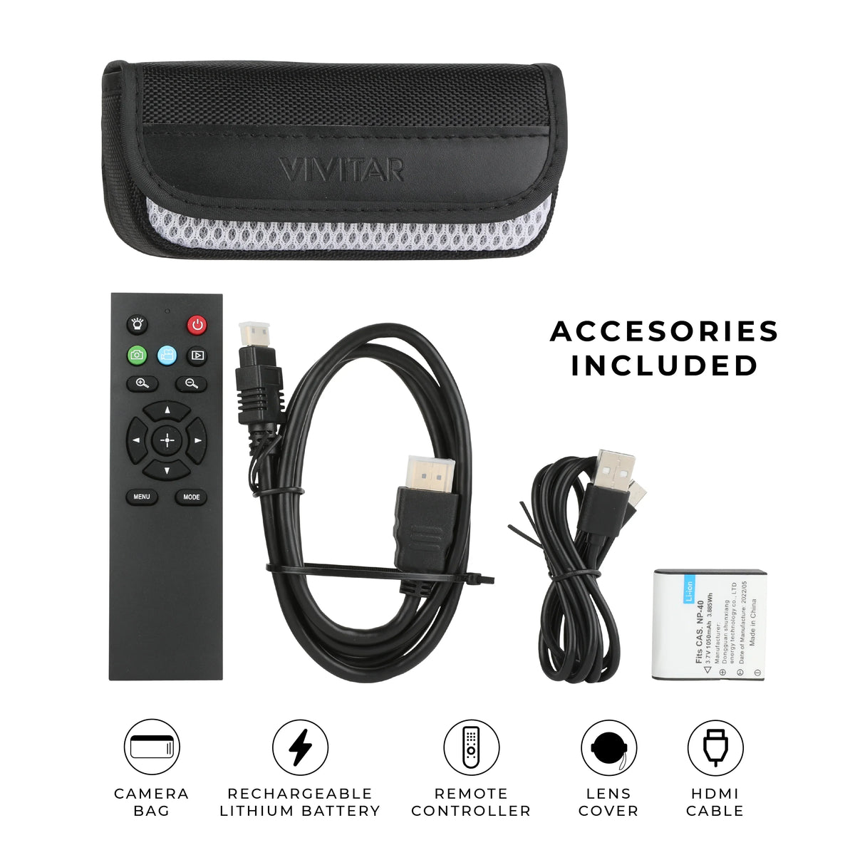 Camera, Vision, Remote Night Control Video Vivitar 4K HD Digital WIFI,