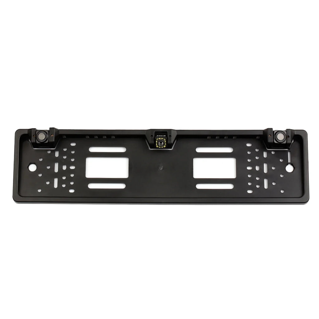 Rear Sensor 12 Plate LED European Dcenta Parking Reversing System License Camera with Frame Camera Backup View