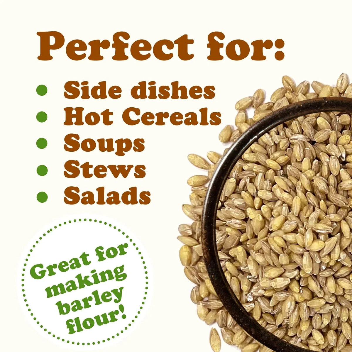 Non-GMO, Grain, – to 2 Kosher, Organic – the USA by Food Raw, Pounds Hulled Bulk Live of Product Barley,