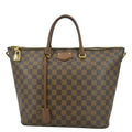 Ebene Bag Pre-owned LOUIS Tote Damier VUITTON Brown Belmont