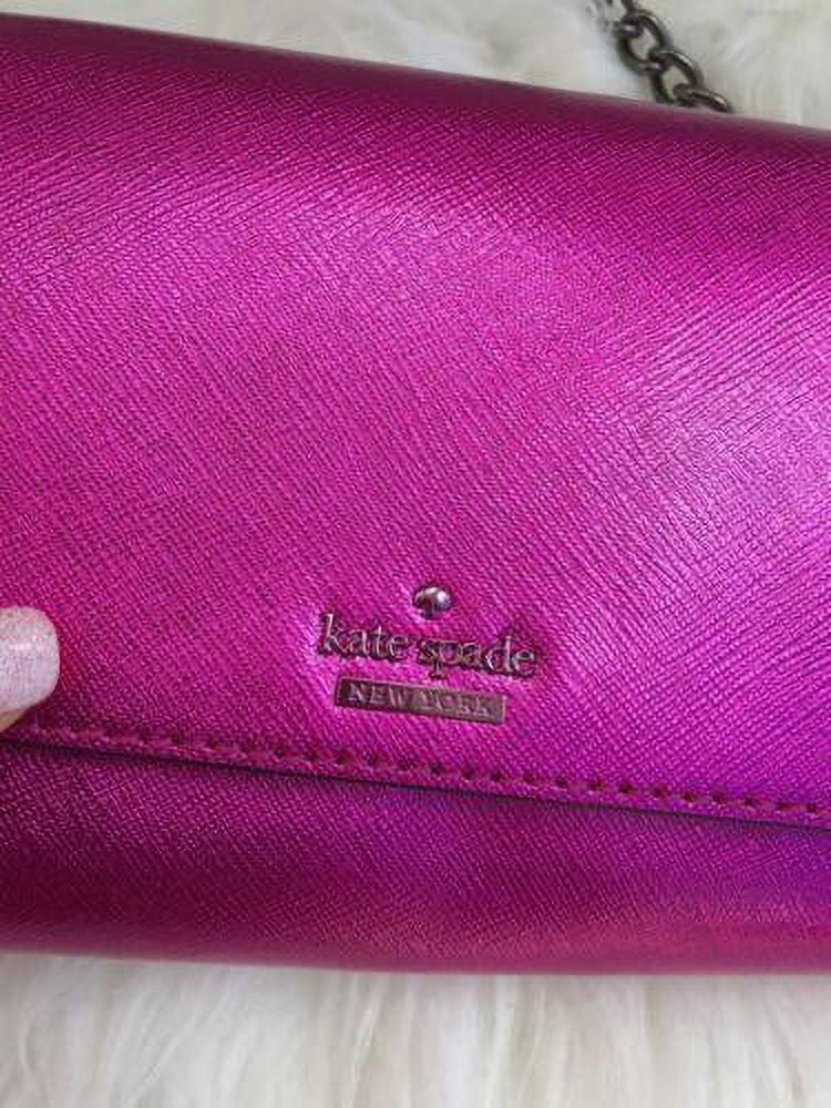 Crossbody Kate Bajarose NWT Pink Metallic Street Cedar Clutch Cami Bag Spade