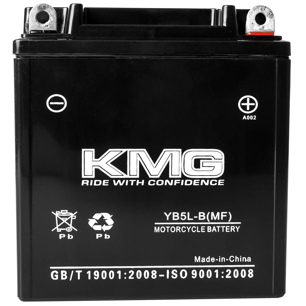 Motorcycle Watercraft Performance Battery KMG 5AH OEM Maintenance Powersport 12V High Scooter SMF YB5L-B ATV Replacement Sealed Free Snowmobile