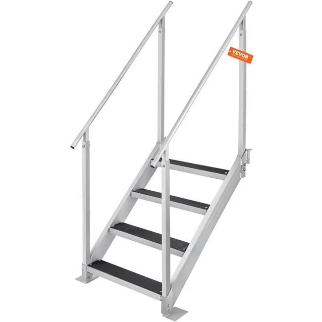 30-38 Vevor Capacity Step Ladder Load Dock 4 Stairs Dock in. Adjustable lbs 500 Height,