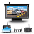 Monitor Split Systems HD with Wireless RV Backup Night Support Camera Support Camera Campervans IR 7" Reverse View Screen, 2 Digital Vision Cameras, Wireless Truck Trailer Rear Camera