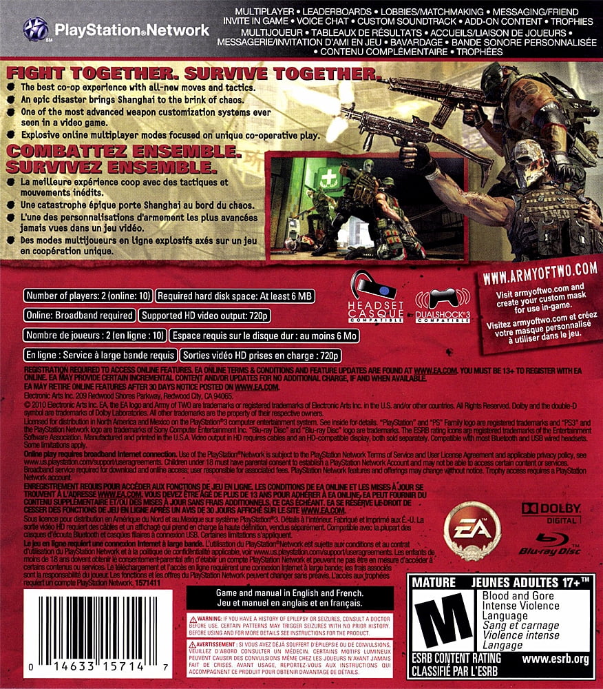 The Two: - 3 Day Army 40th PlayStation of