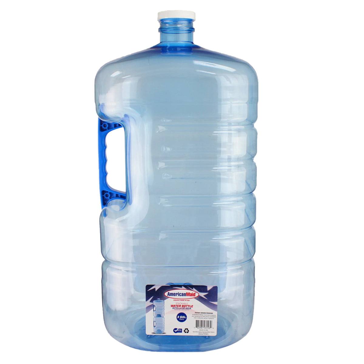 Stackable American 2 Pack Bottle, Maid Square 5 Water Gallon