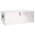 x x Box x x Garage, 39.4 Toolbox Silver Storage Vehicle, Case Trailer 21.7 W Aluminum Box H) Truck Camping for Trip Lockable Anself Inches Underbody Tool (L Organizer 14.6