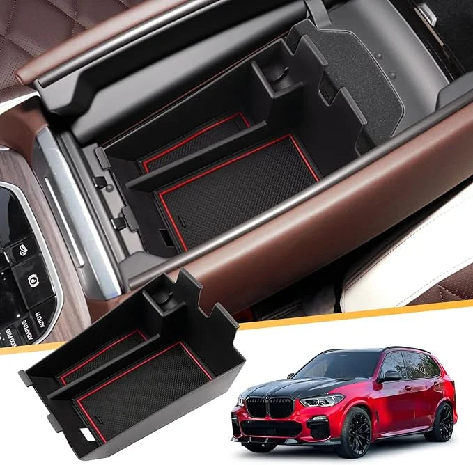 G05 Center Console 2021 2019 X5 Organizer Insert for Console Holder Armrest Organizer Accessories Center 2022+ LFOTPP Sunglasses G07 G05 G06 for Tray with X6 Coin 2020 Storage Secondary BWM Box X7 X5
