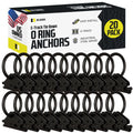 System Tie-Down Track Ring Cargo in Fittings, TieDown Down to Pickup" ETrack Steel, Spring Enclosed/Flatbed E Tie Loads Anchors w/ Truck, Trailer, Rails "20 O E-Track Van,