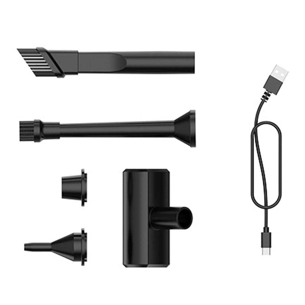 Suction with Cleaner Vacuum 12000PA Hand with bag Vacuum Dustbin Port Handheld 500ml gray Held