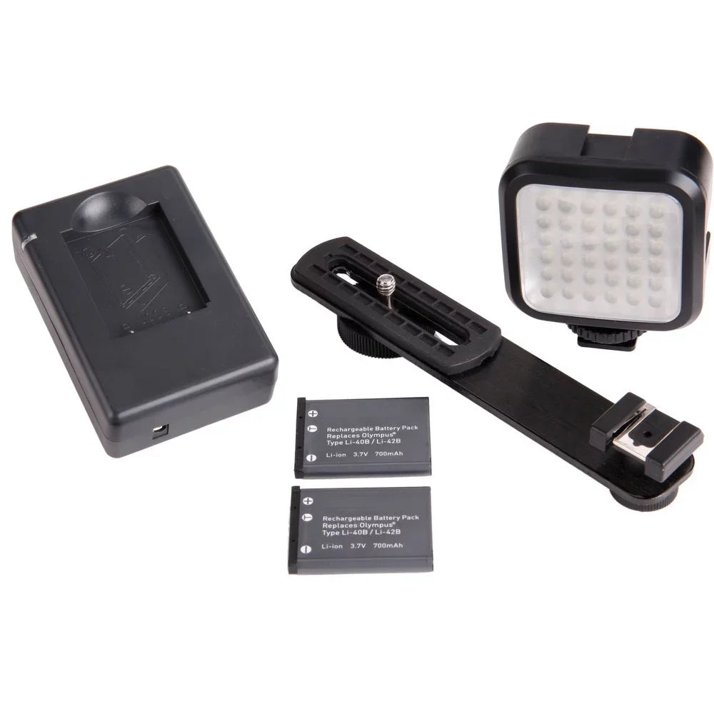 '- 1 16GB AZ421 Yr Camera (Black) Kodak + Warranty Extra + Digital Battery PIXPRO Kit