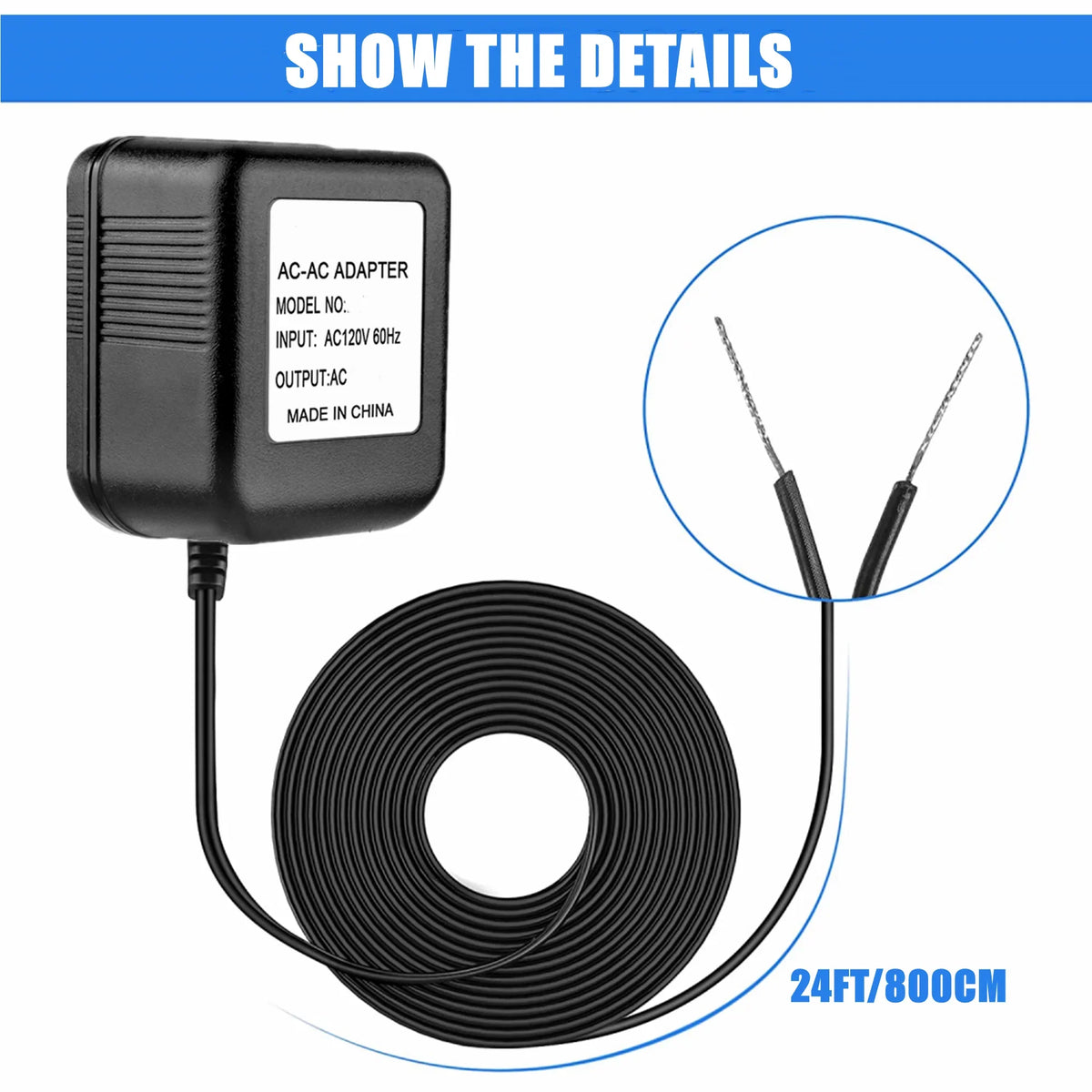 FITE Video for Video Replacement zmodo Compatible Greet Wi-Fi 24V & ON Power 26ft Adapter AC Smart Doorbell Doorbell