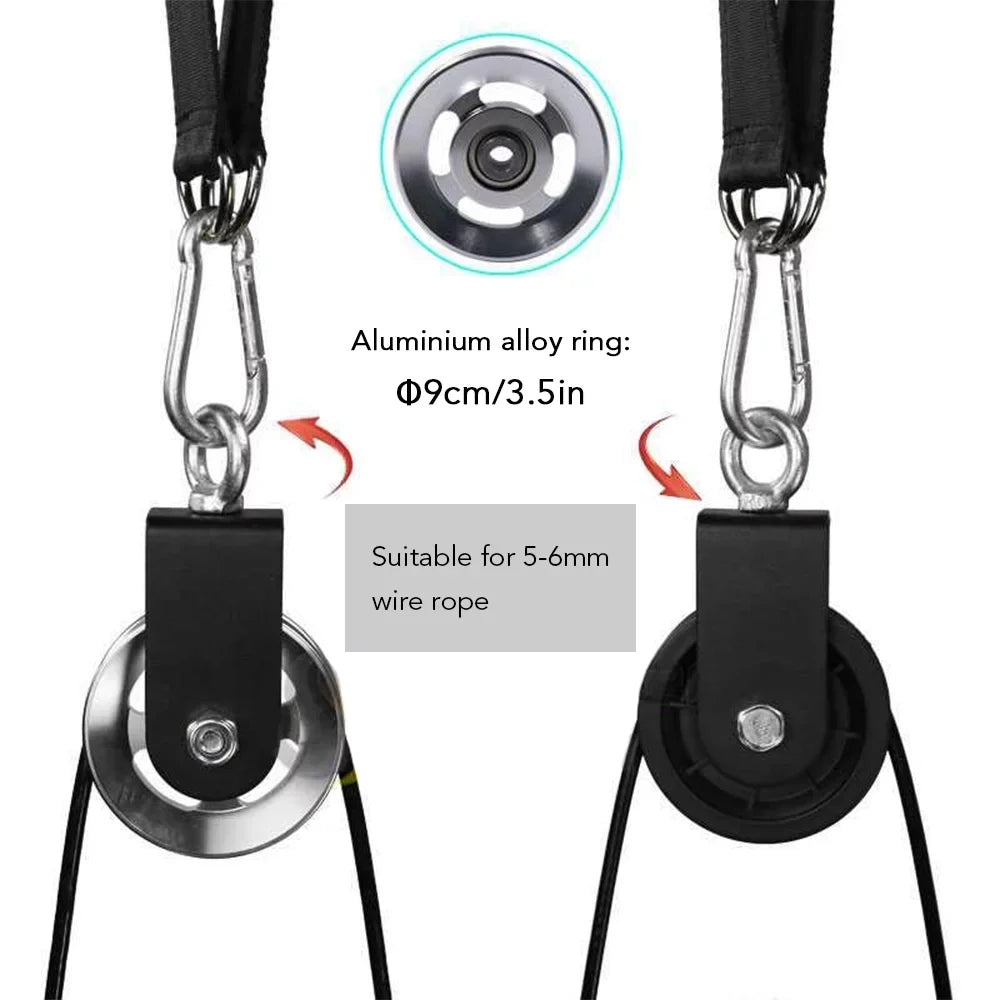 System Gym Detachable Arm 360 Tomfoto Degree Triceps Rotation Super-Silent Loading Strength Attachment with Pin Cable Upgraded Home Machine Fitness Biceps Pulley Pulley Training Equipment Workout
