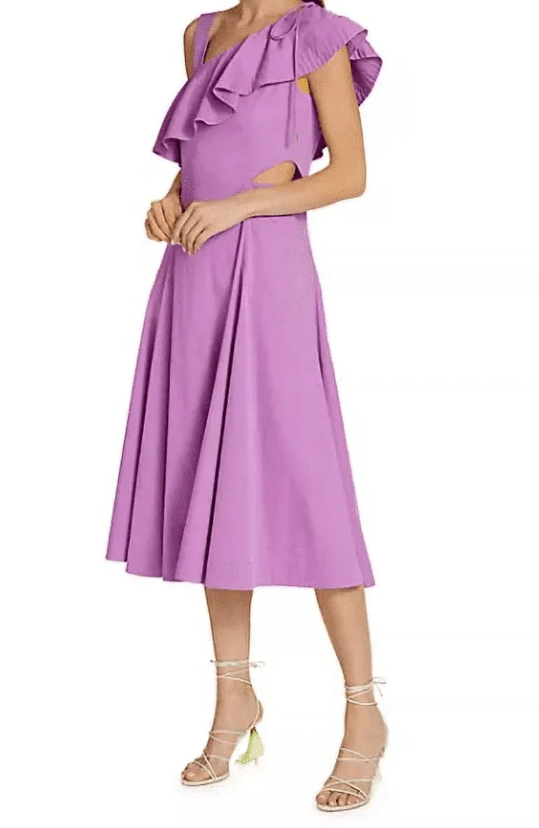 14 Women's Beard Ruffled-Sleeve Midi-Dress, Veronica Beilla Orchid