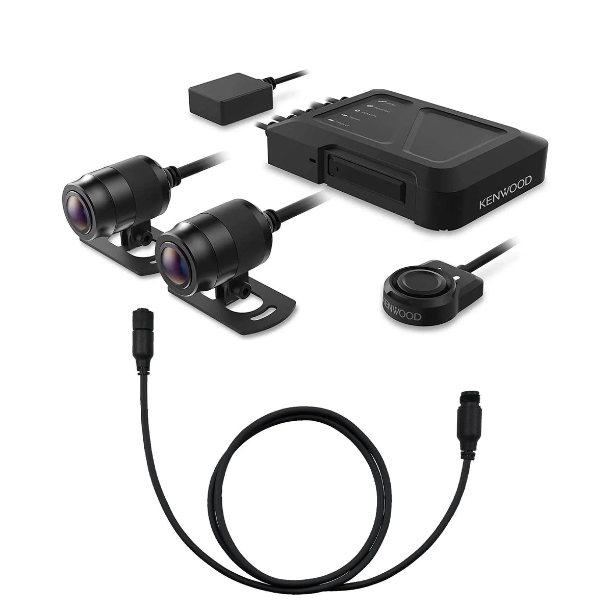 Dash Camera and Cable Kenwood with GPS Motorsports HD a STZ-RF200WD Rear-View STZ-RFCC500 Cam Extensional Kenwood 16ft (5m) with