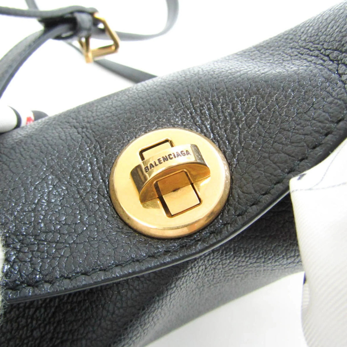 Women's Leather Balenciaga Bag Handbag,Shoulder (Good) 570093 Pre-Owned Black