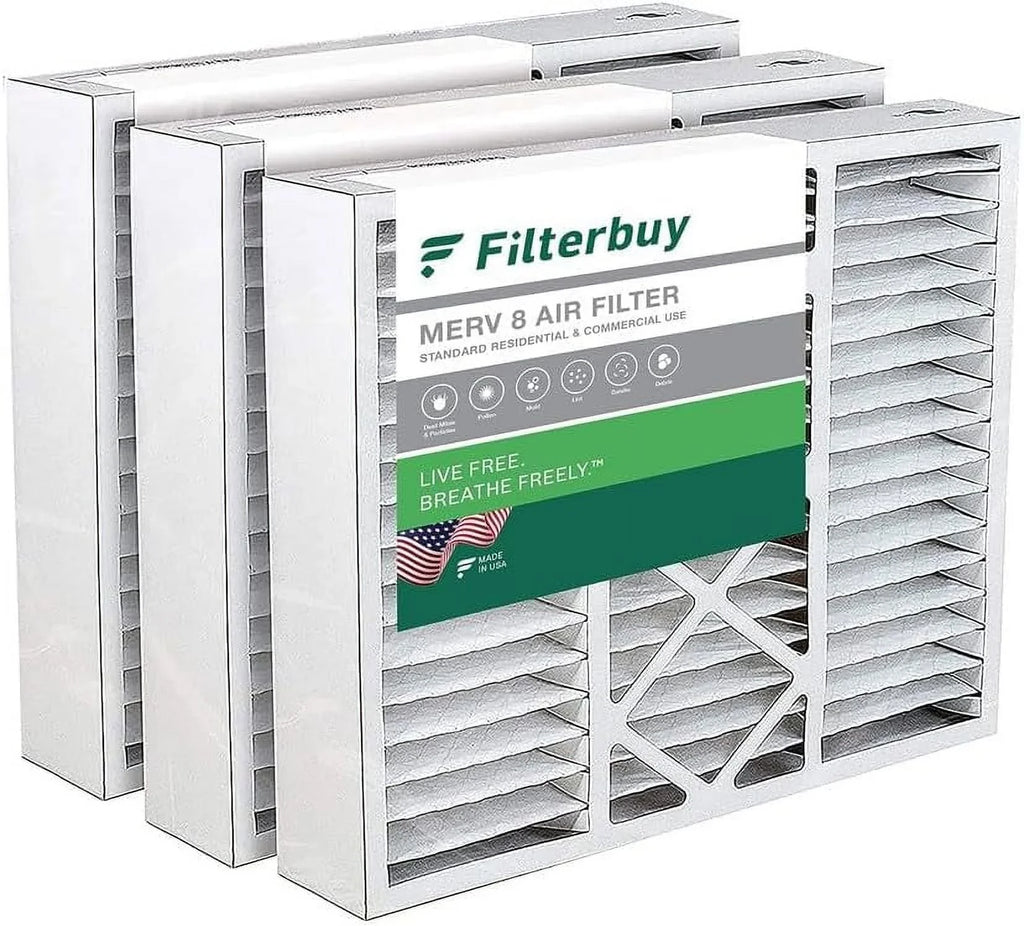 MERV and Pleated Honeywell (3-Pack) FC100A1011 X0585 8 for Filterbuy Air Filters 20x20x5 AC Lennox HVAC Furnace
