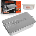3.5”) Sample 11” with Mini Box - Outdoor Heat Over Smoker Chip - x x Works Any Stovetop Wood (7” Stainless Source, Indoor Steel or Gourmet Smoking