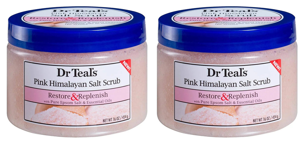 Scrub Salt Teal,S Epsom Body 2-Pack, Pink Himalayan Dr