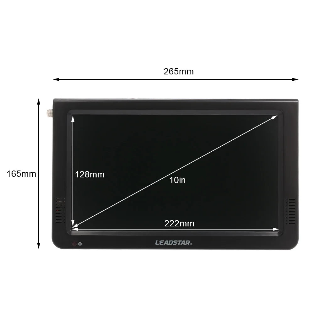 Screen , for Freeview LEADSTAR USB Support ATSC LED TV Portable 10 TFT Card Player Inch Video Digital