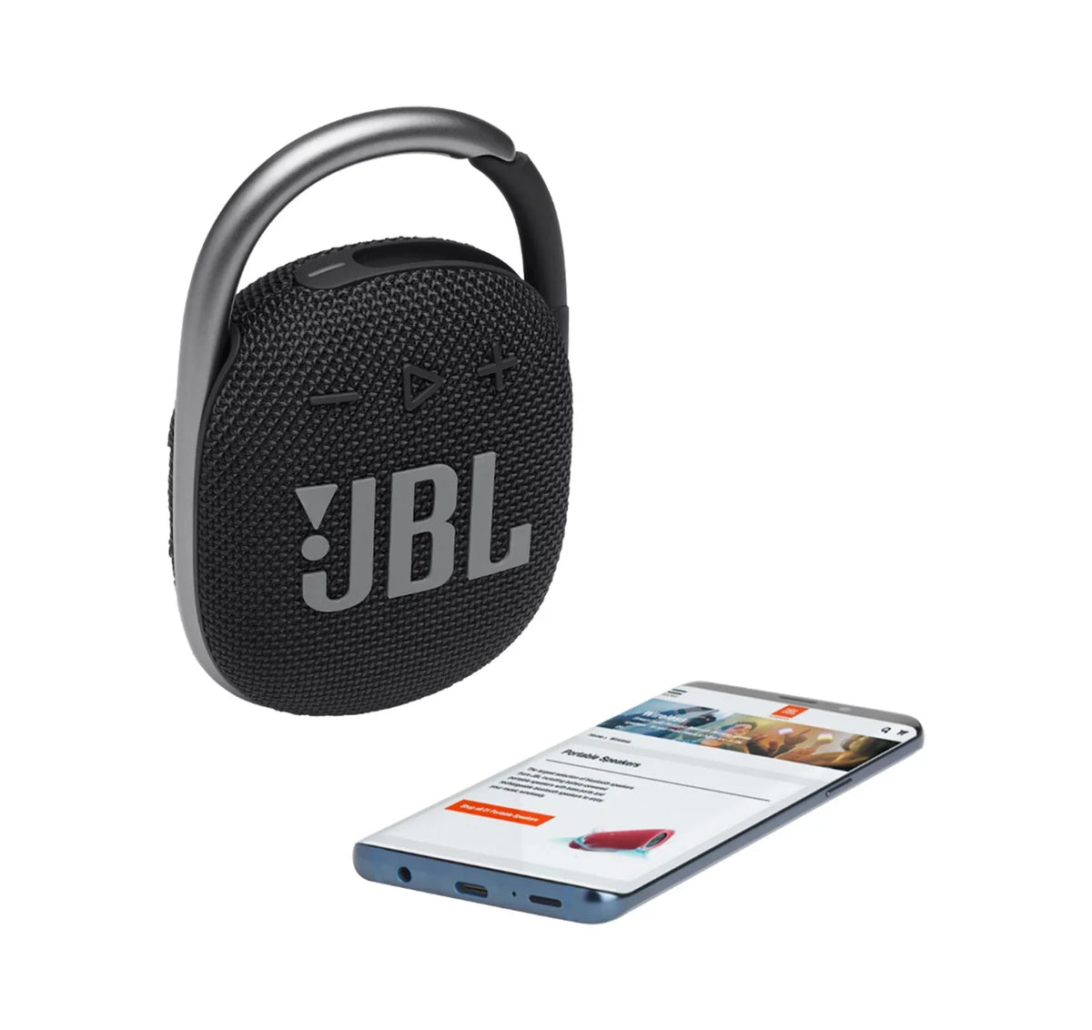 Speaker Black Portable 4 JBL Clip (Refurbished) Restored Bluetooth