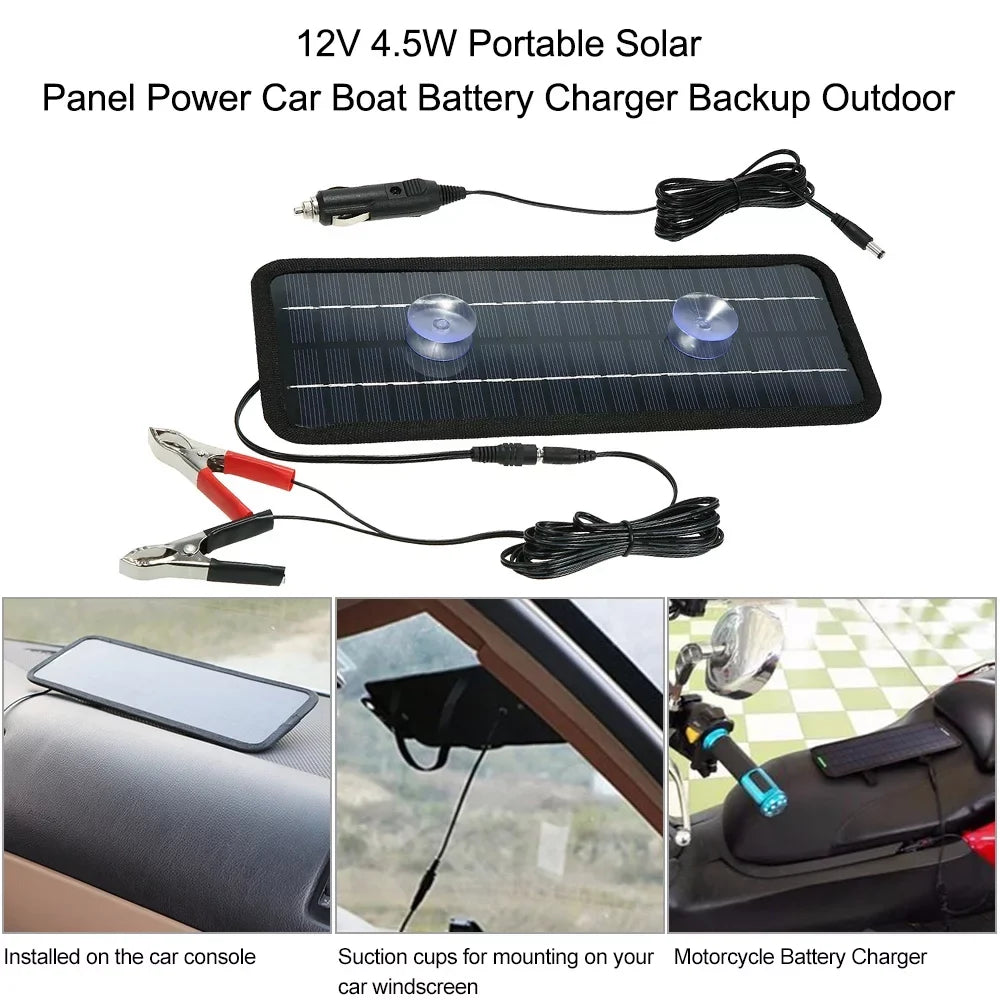 Solar Battery Solar Panel, Boat 4.5w Spirastell Solar Panels Portable 12v 12v Portable Huiop Solar Car Rv Buzhi Panels BatteryCar PanelCar Boat 4.5w Qisuo Boat 12v