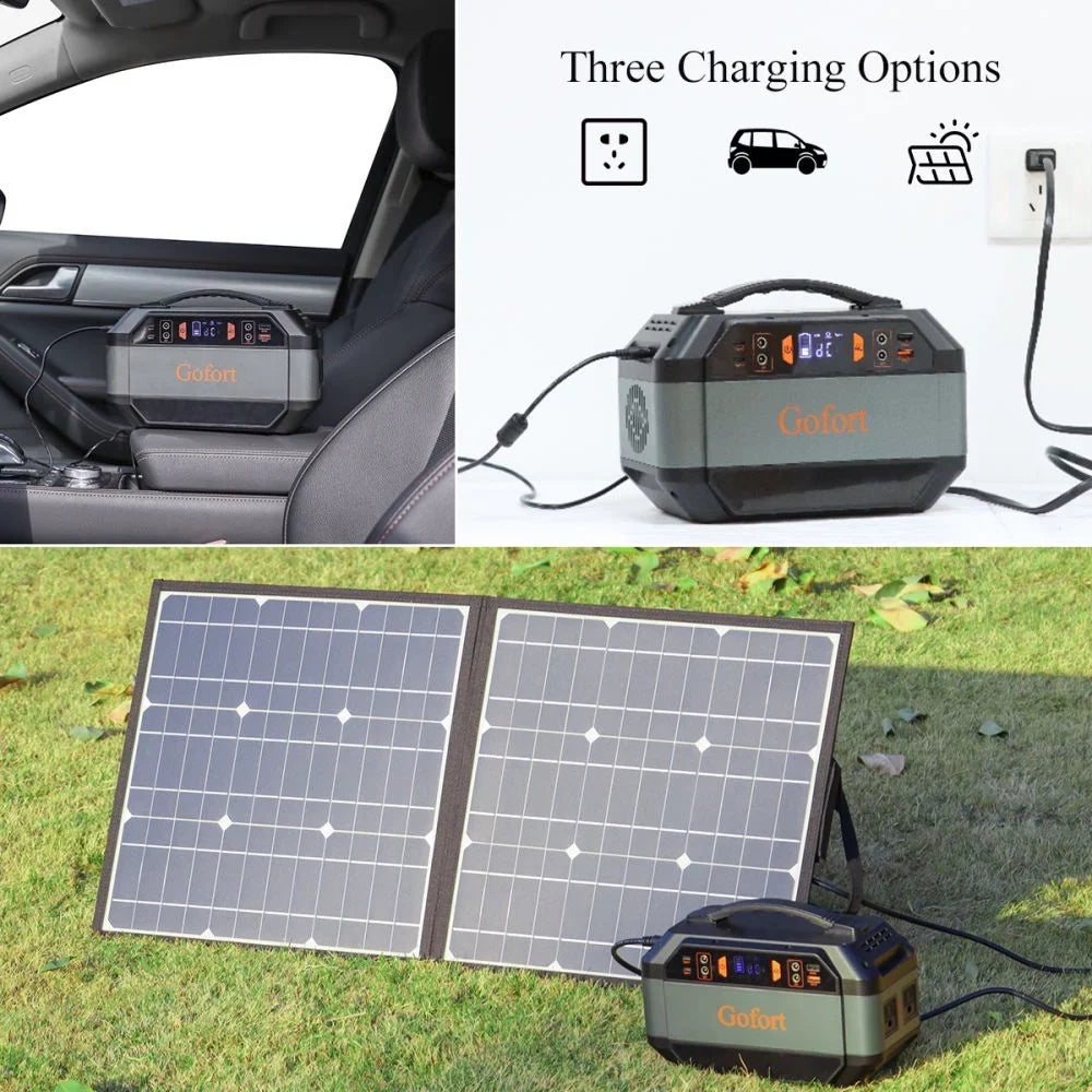RV Power AC Solar Home 4X CPAP, for Outdoor Outlets, Station, and Outlets 2X 12V with Emergency 110V Travel, Outlets DC Power USB Generator 299Wh Supply Power 4X Portable 330W Camping, Backup