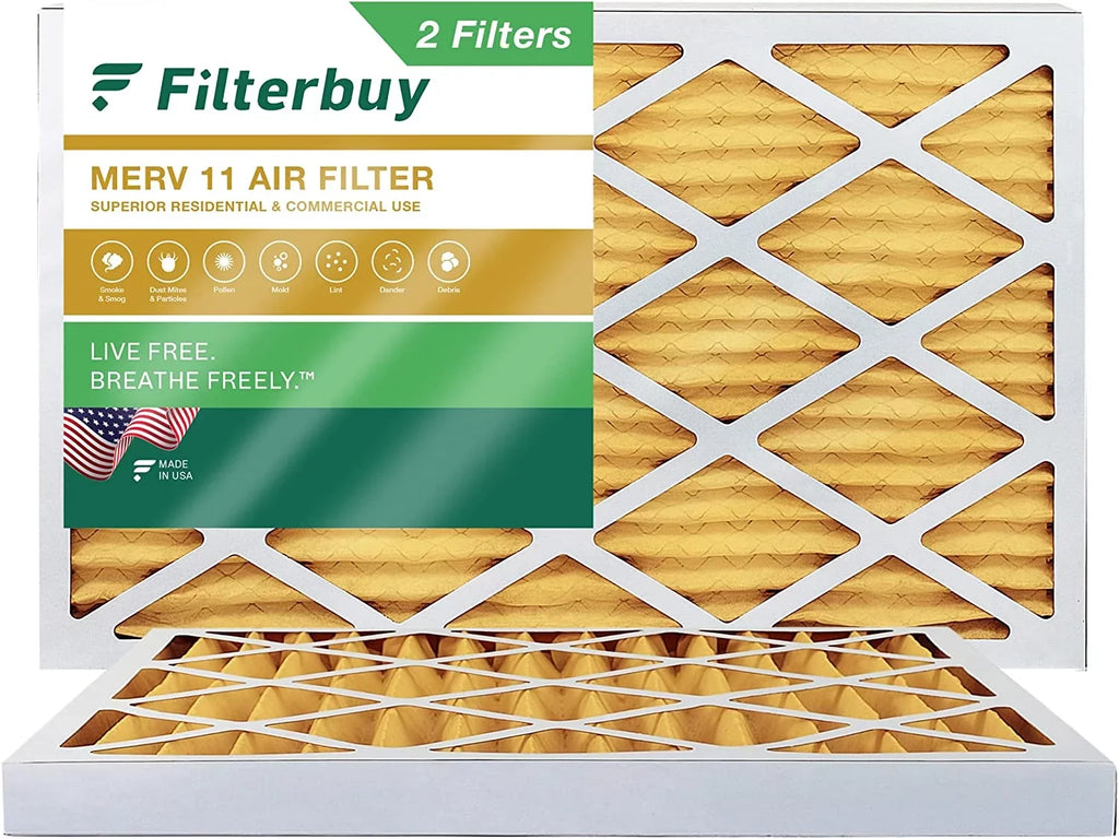 (2-Pack) 11 Filterbuy Filters Air 8x24x2 HVAC MERV Pleated AC Furnace