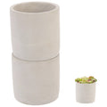 Planting Pot Cement Flower 2Pcs Pot Household Multi-function Succulent