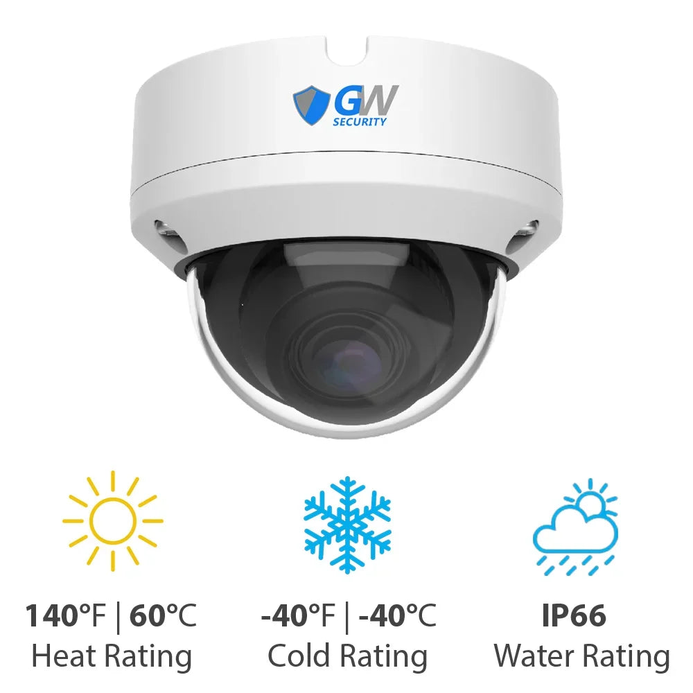 & with Security System 8 Outdoor Camera 8 AI Detection, 8MP Dome Camera, / GW 8MP Indoor Alert and Security Face/Human/Vehicle 4K HD-TVI CCTV Playback Smart AI Channel x DVR
