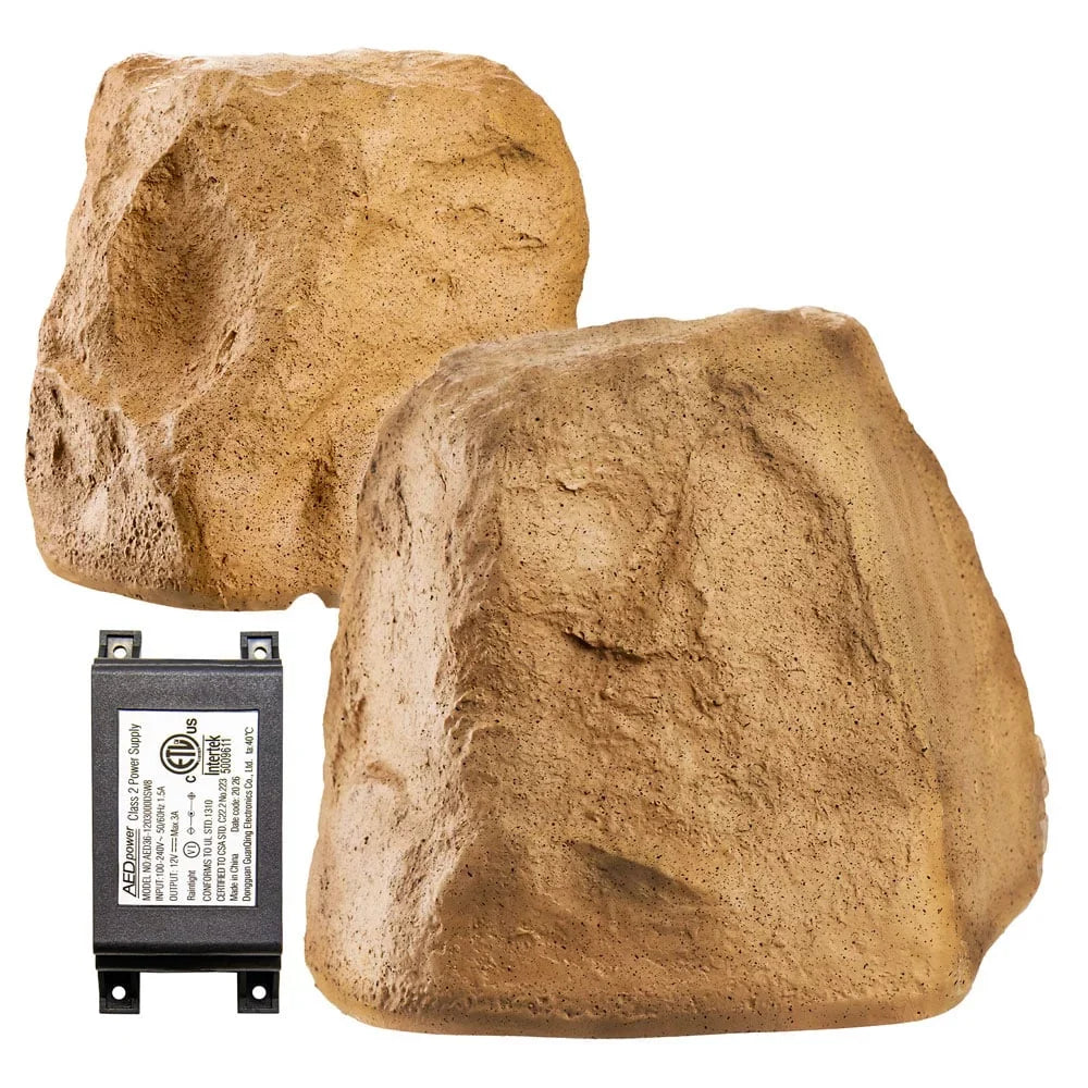 – Weather Sandstone Bluetooth 120W Audio 5.25 Outdoor Brown Speaker Rock OSD Canyon Resistant, inch