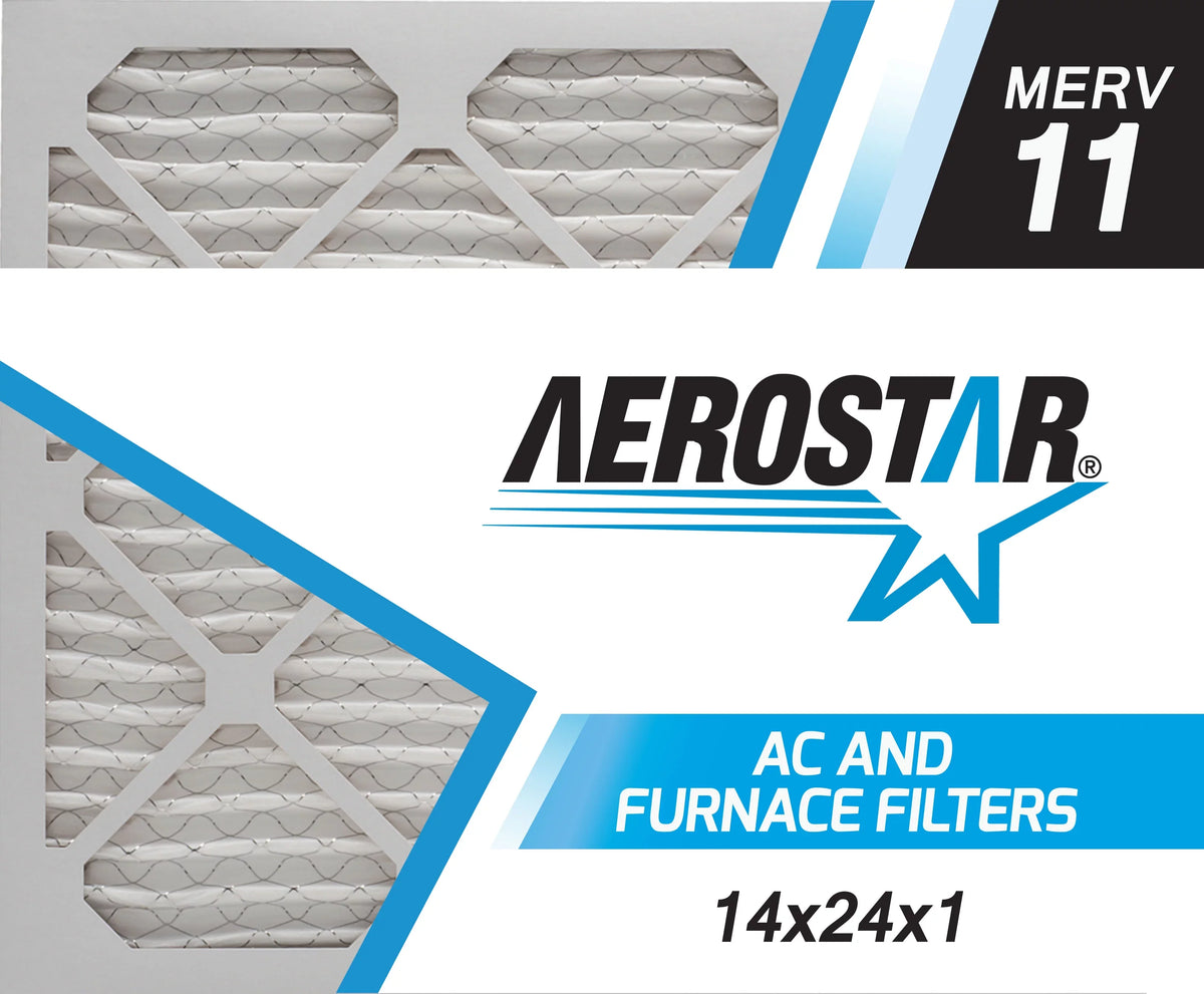 of MERV 4 Air Aerostar 14x24x1 14x24x1, Filter, 11, Box