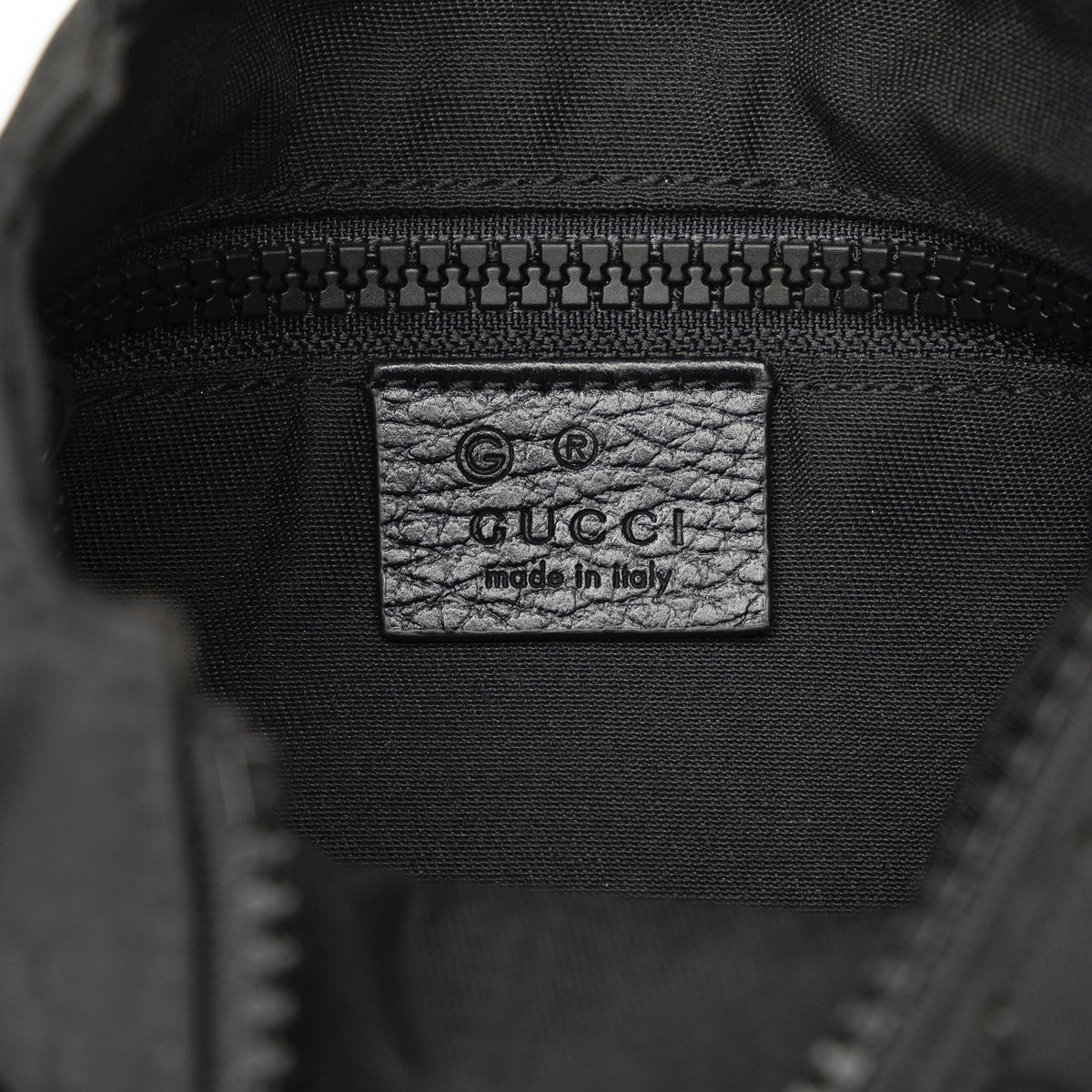 Web GG Bag Authenticated Fabric Nylon (Good) Crossbody Black Crossbody Pre-Owned Gucci Unisex